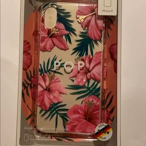 IPhone X case (with 2 screen protectors)